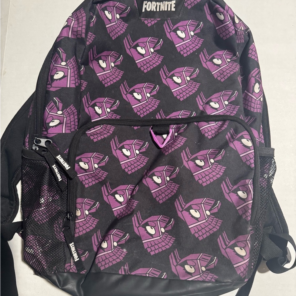 Fortnite Purple and Black Loot Llama Backpack w/ adj Straps #A111‎